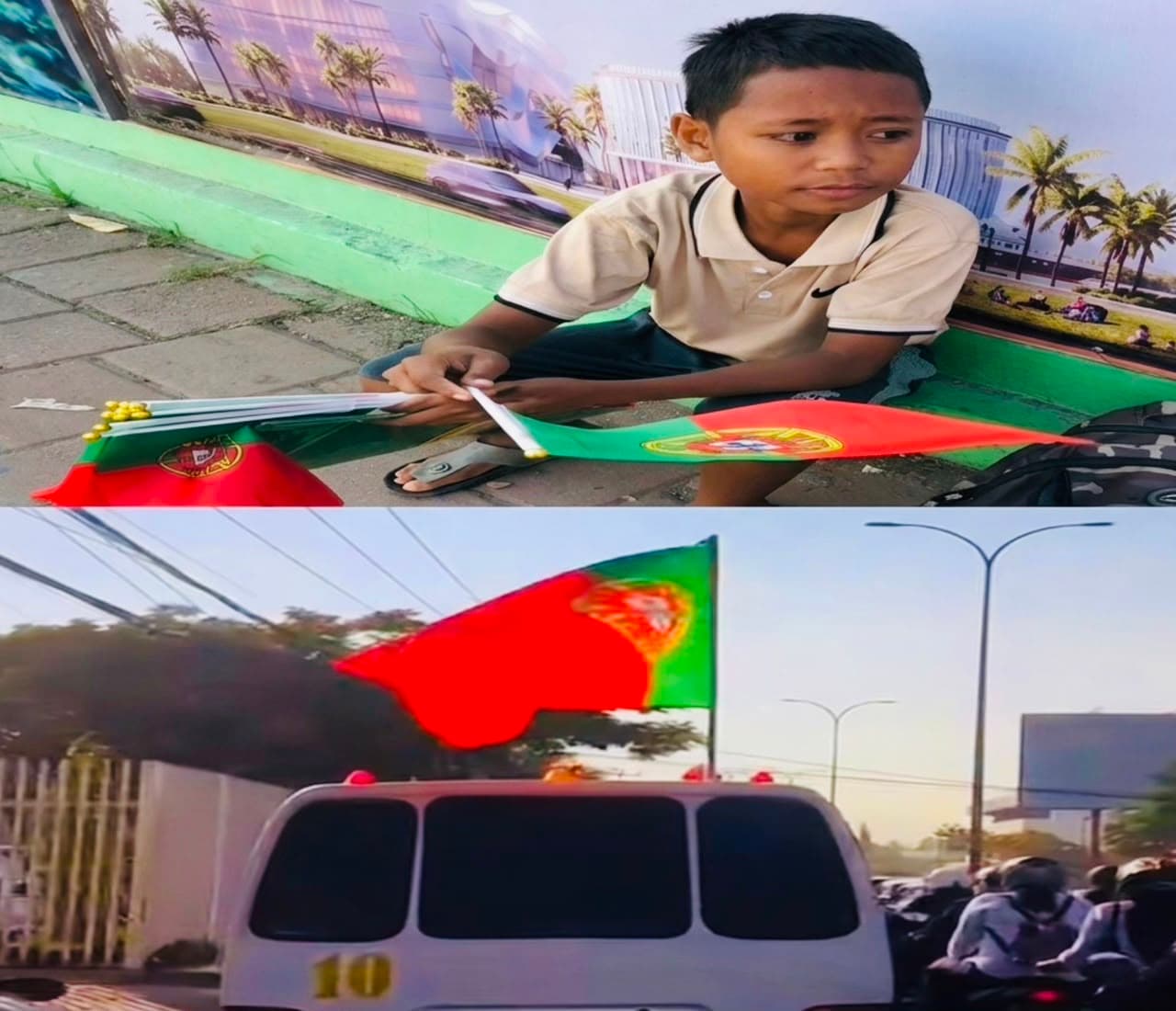 东帝汶球迷热购葡萄牙国旗，世界杯氛围浓厚