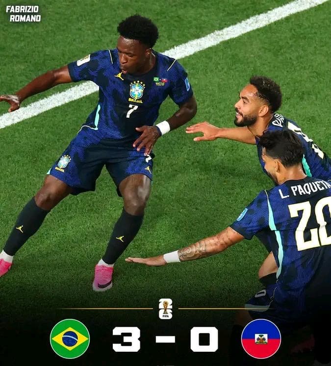 费城体育场见证巴西3-0胜海地，库尼亚双响