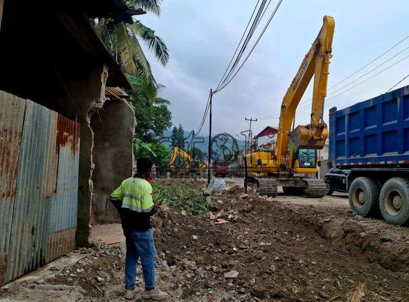 现场图片：法图哈达至胡迪拉兰道路扩建工程