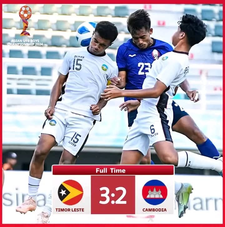 东盟U-19锦标赛：东帝汶3-2击败柬埔寨