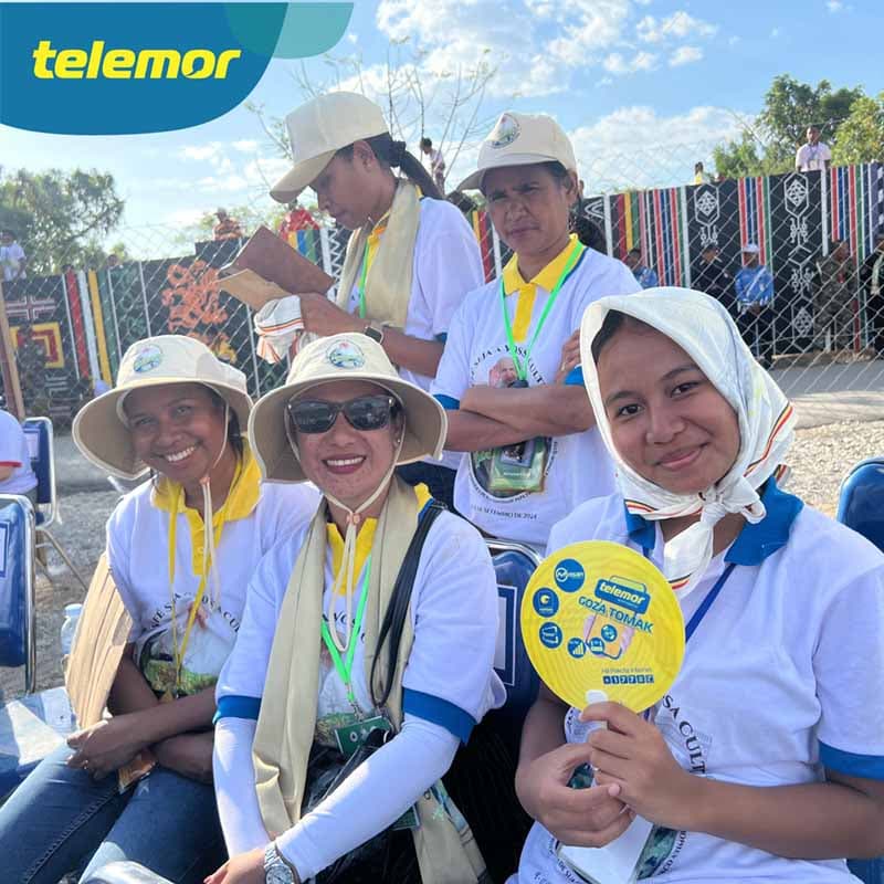 Telemor:教宗到访东帝汶,发放万余把扇子并装监控