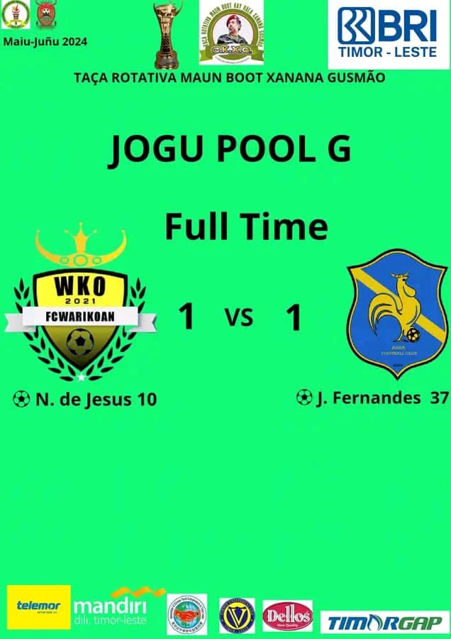 Warikoan FC与Assa FC1-1握手言和