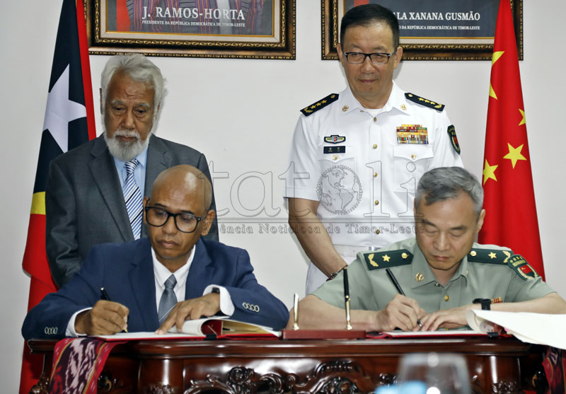 中国承诺继续支持东帝汶国防与安全