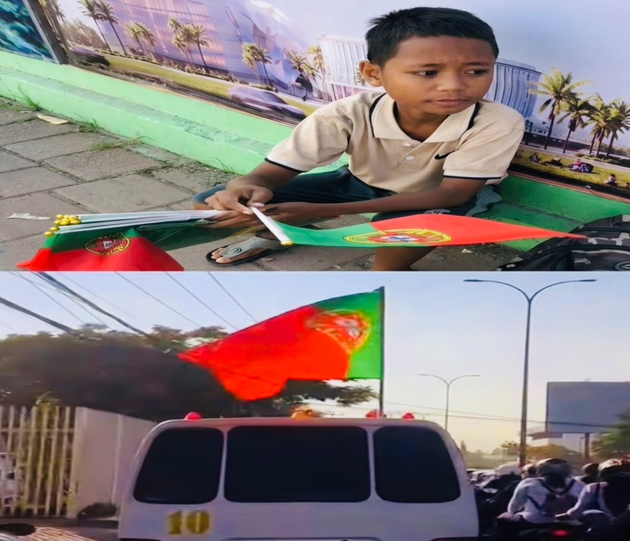 东帝汶球迷热购葡萄牙国旗,世界杯氛围浓厚