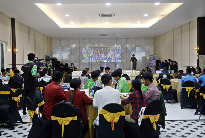东帝汶青年议会校友会举办气候变化公开辩论赛