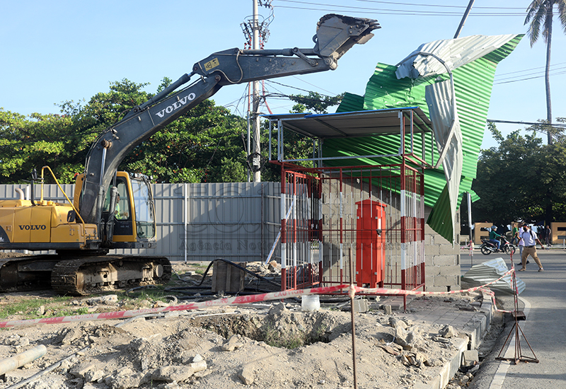 SEATOU拆除中国公司临时建筑：占用公共空间