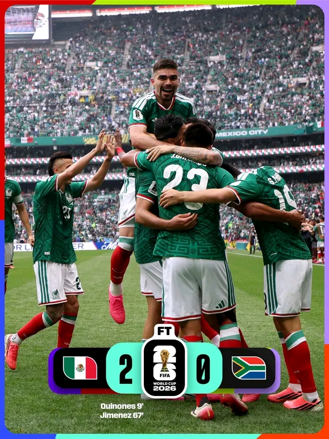 墨西哥2-0南非 赢得世界杯揭幕战