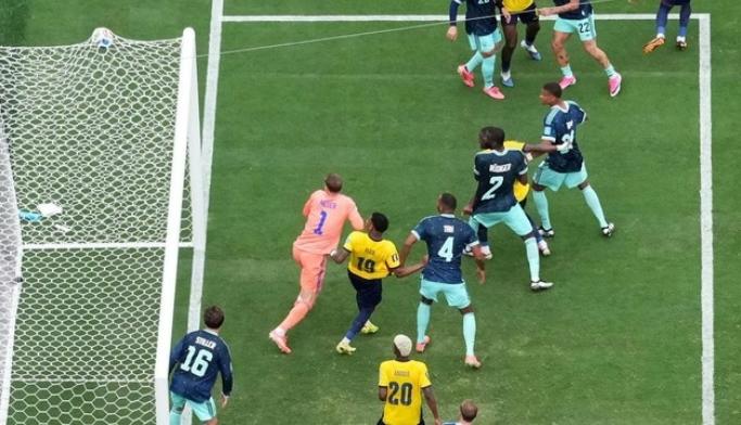 厄瓜多尔2-1逆转德国，世界杯E组爆冷