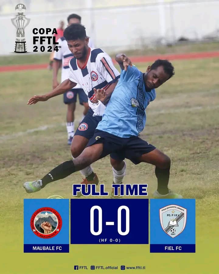 东帝汶足协杯：毛巴莱FC 0-0战平菲埃尔FC