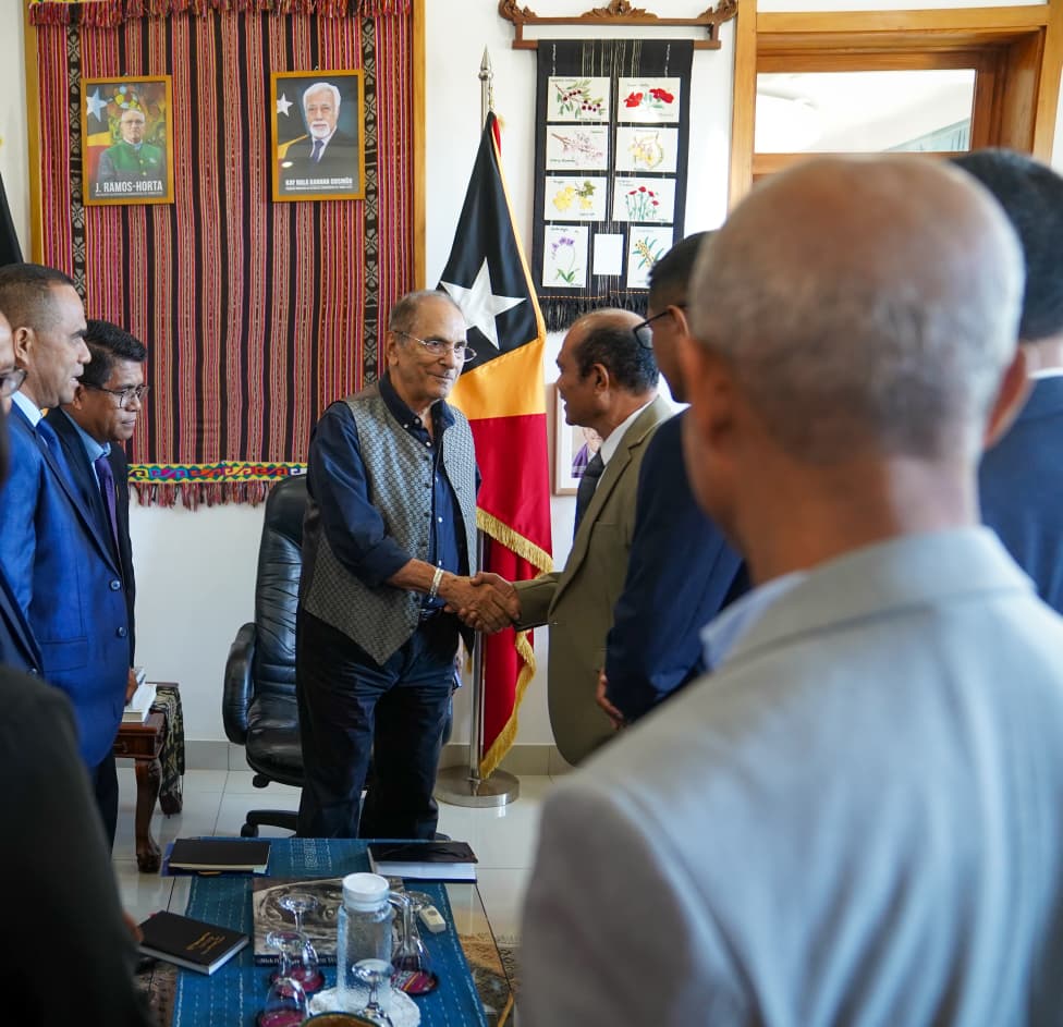 东帝汶国立大学校长拜会总统拉莫斯·奥尔塔