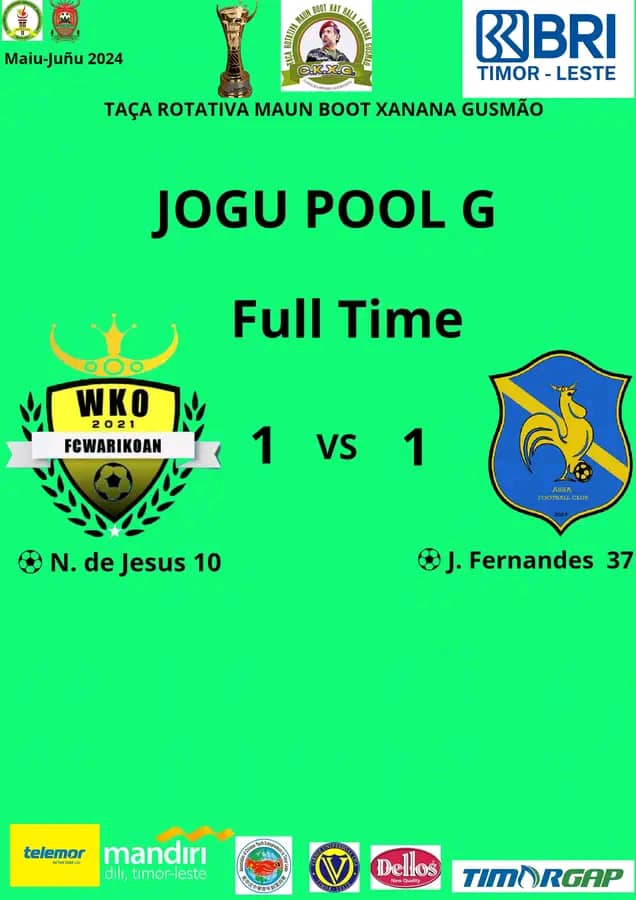 Warikoan FC与Assa FC1-1握手言和