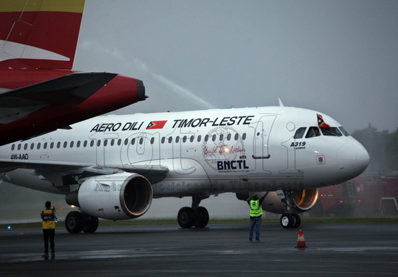 Aero Dili第二架空客A319飞机抵达帝力